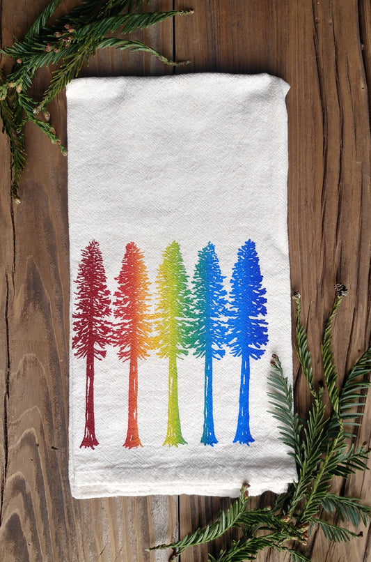 Redwood Rainbow Tea Towel