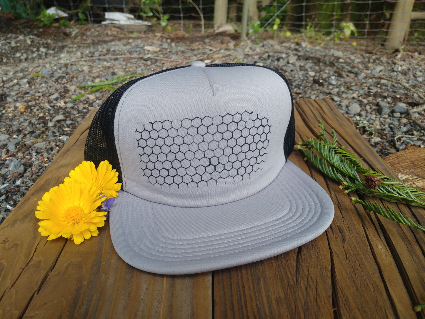 Honeycomb trucker hat